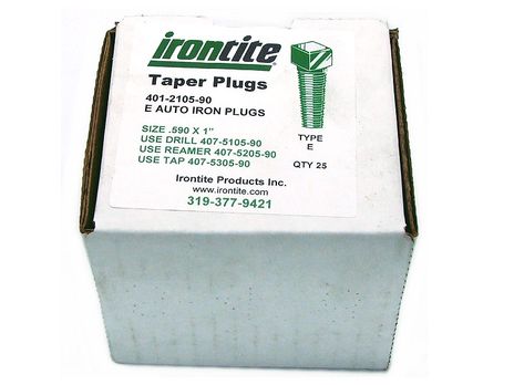 [401-2105-90] E AUTOMOTIVE IRON PLUGS - BOX OF 25 