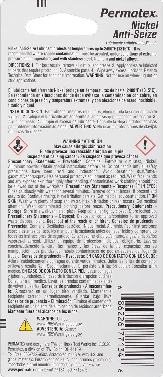 468-9771-34 Permatex Anti-Seize Lubricant back